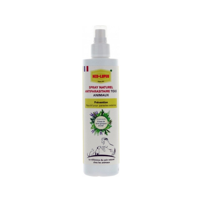 Spray Preventif Naturel Antiparasitaire Chiens Et Chats 250 Ml